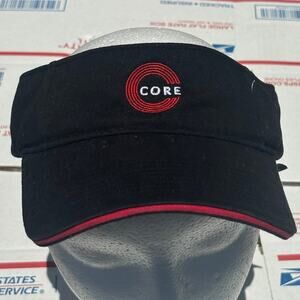 Black & Red Core Men's Visor